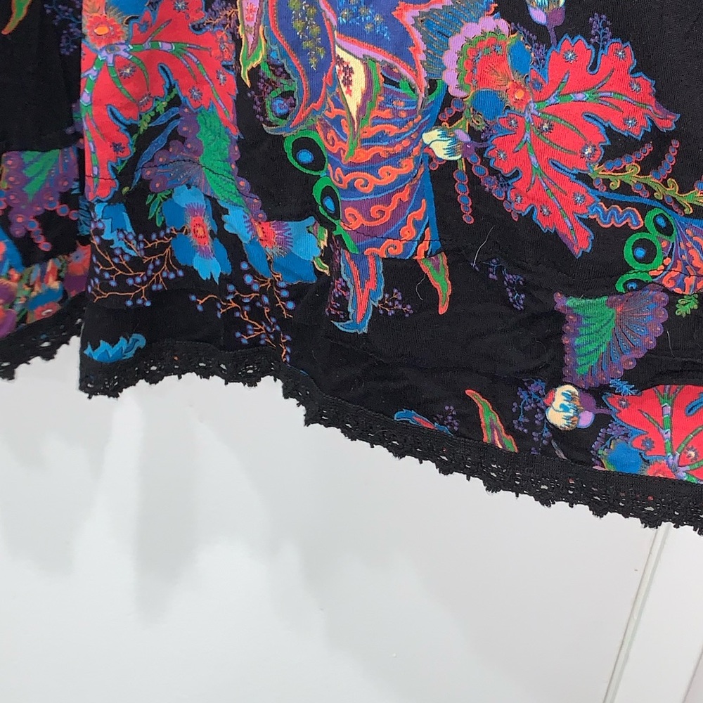 SOLD Desigual tricot floral print vintage dress - Picture 4 of 11